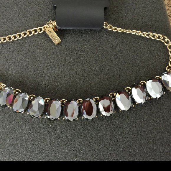 NWT The Limited Oval Faceted Stone Gems Goldtone - Picture 6 of 6